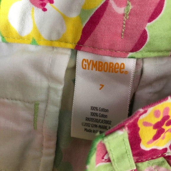 Gymboree girls Alligator Floral Cropped pants - Picture 3 of 3